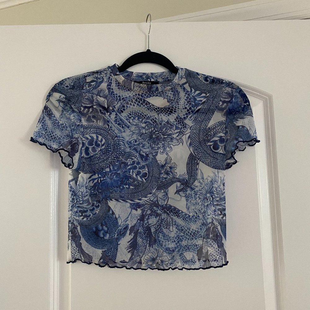 Bershka Women's Mesh Top